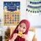 Ramadan Eid Mubarak Countdown Calendar Decoration for Kids, 2026 Eid Mubarak Gift Decorations, 30 Days and 30 Reusable Stars Eid Countdown Poster Wallchart for Home Kids Gift